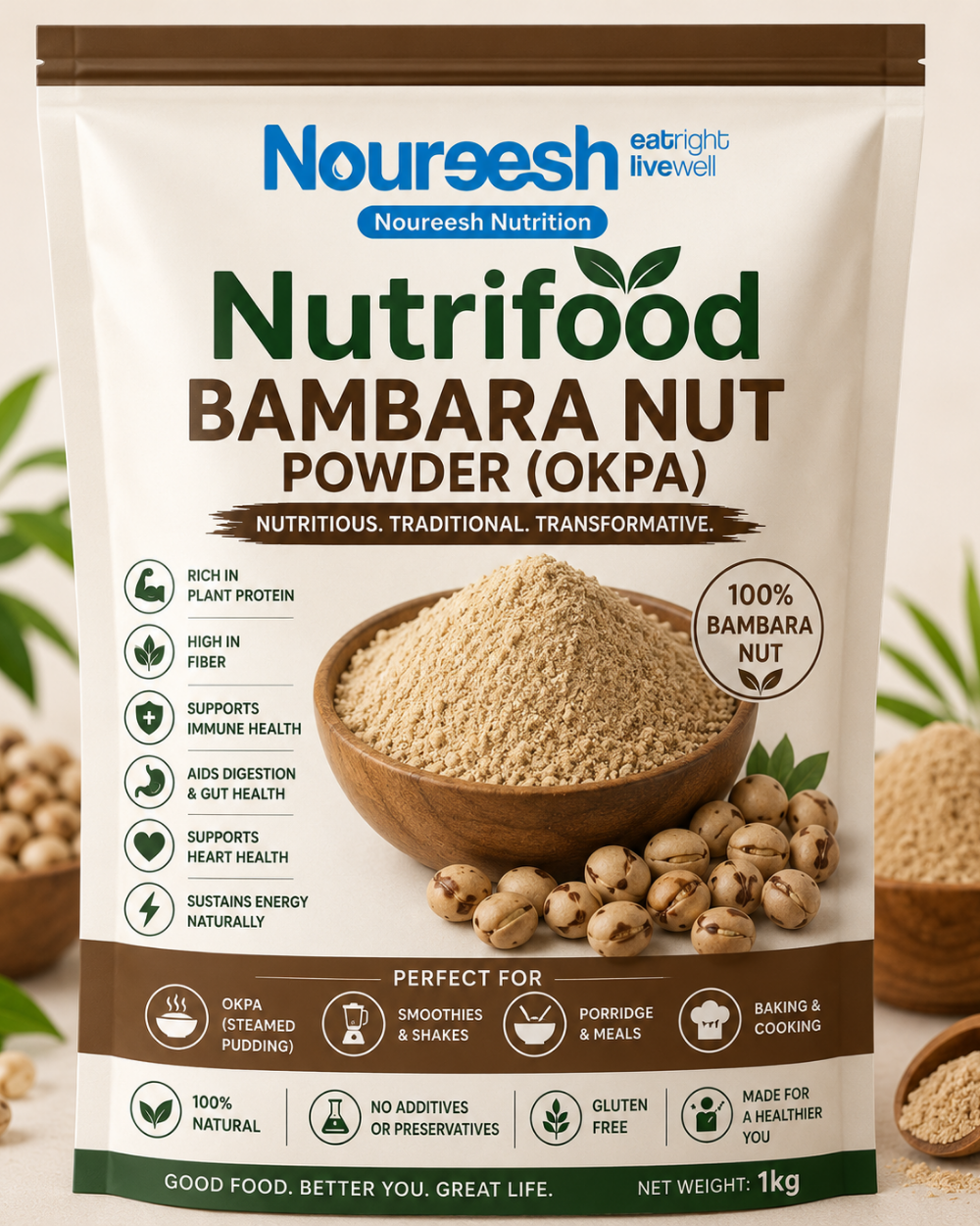 Nutrifood Bambara nut powder (okpa) 500g